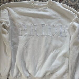 Six Stories White Bride Crewneck Sweatshirt